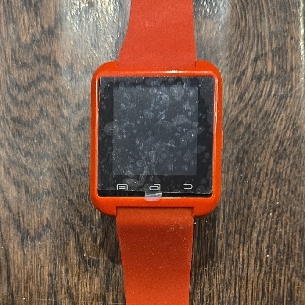 Smart Wearable Red Watch